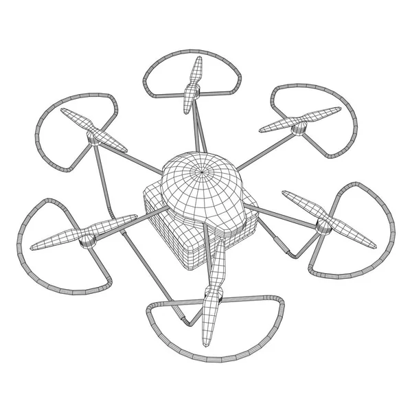 Drone de aire de control remoto — Archivo Imágenes Vectoriales