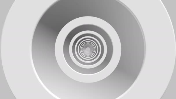 Animación de vuelo en túnel futurista abstracto — Vídeos de Stock