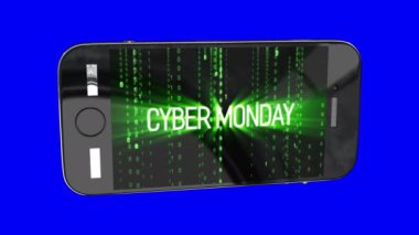 Siber Pazartesi satış hareketli arka plan