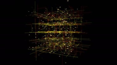 Büyük veri görselleştirme hareketli arka plan.