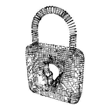 Asma kilit siber güvenlik kavramı