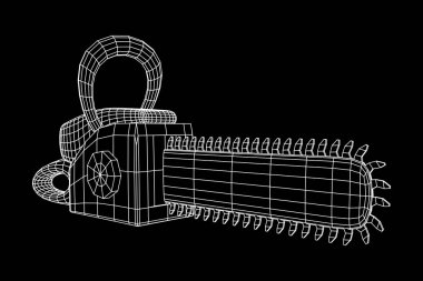 Testere tel kafes modeli vektör