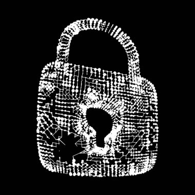 Asma kilit siber güvenlik kavramı