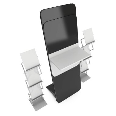 LCD ekran stand ve dergi raf.