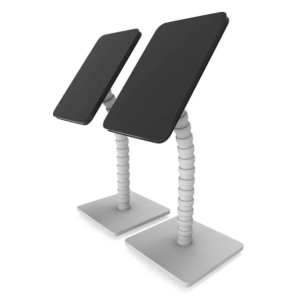 Trade show booth LCD screen stand. — Stock Photo, Image