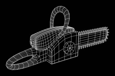 Testere tel kafes modeli vektör