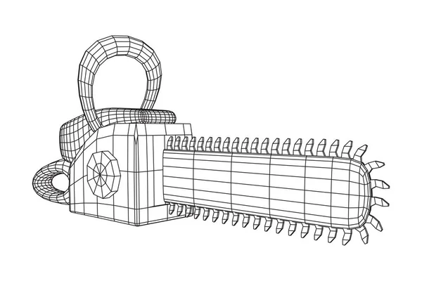Vector de modelo de sierra de cadena — Archivo Imágenes Vectoriales