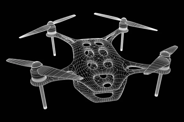 Afstandsbediening lucht drone — Stockvector