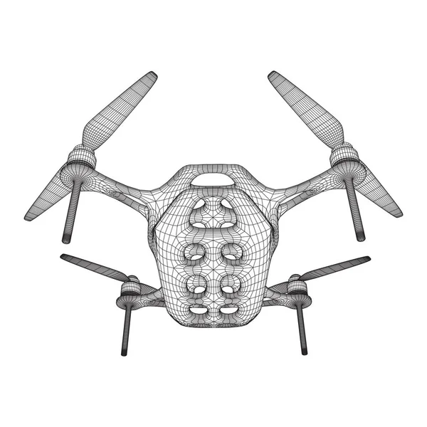Afstandsbediening lucht drone — Stockvector