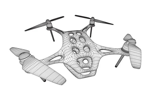 Dálkové ovládání vzduchu drone — Stockový vektor