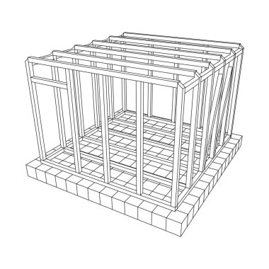 Tel çerçeve çerçeveleme evi