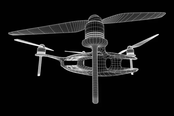 リモート制御空気の無人機 — ストックベクタ