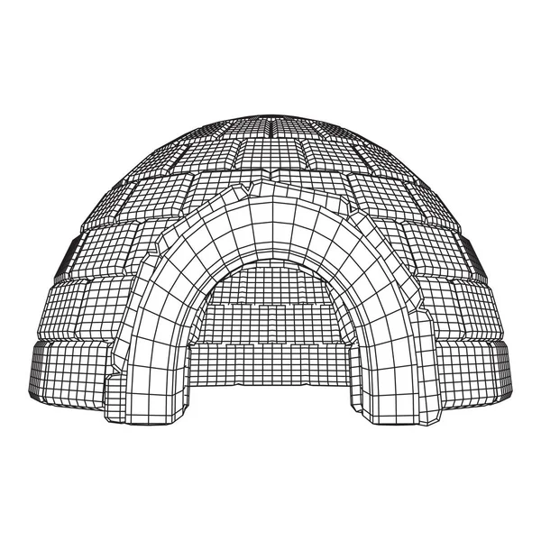 Iglu-Eishaus-Vektor — Stockvektor