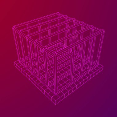 Tel çerçeve çerçeveleme evi