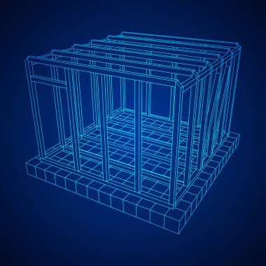 Tel çerçeve çerçeveleme evi