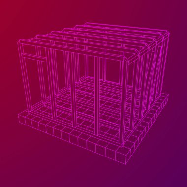 Tel çerçeve çerçeveleme evi