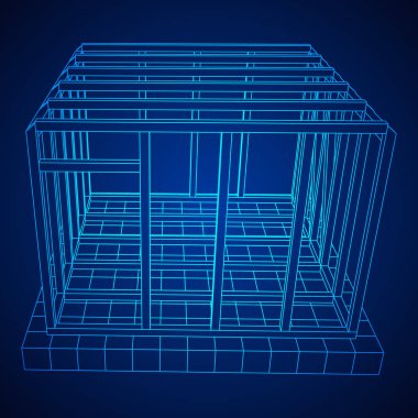 Tel çerçeve çerçeveleme evi