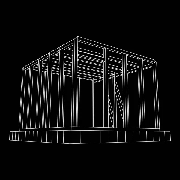 Tel çerçeve çerçeveleme evi