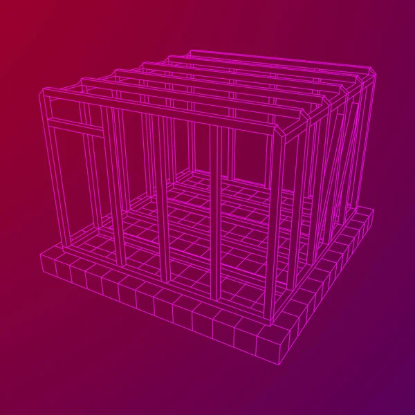 Tel çerçeve çerçeveleme evi