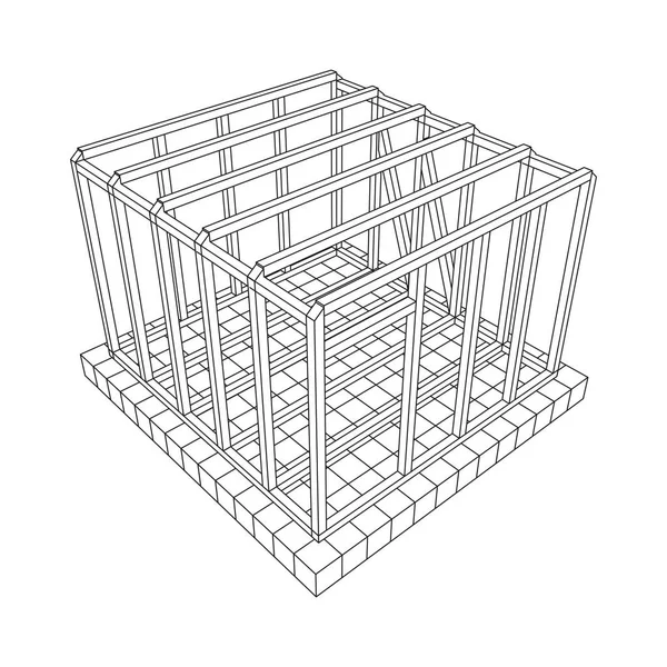 Tel çerçeve çerçeveleme evi