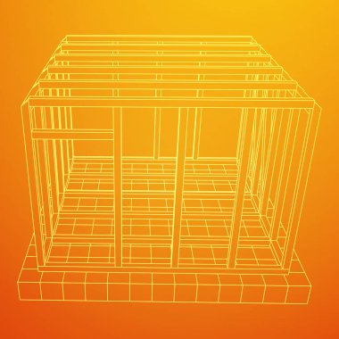 Tel çerçeve çerçeveleme evi