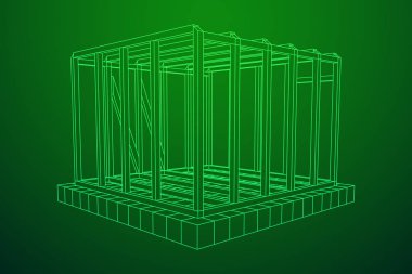 Tel çerçeve çerçeveleme evi