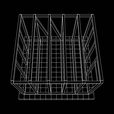 Tel çerçeve çerçeveleme evi