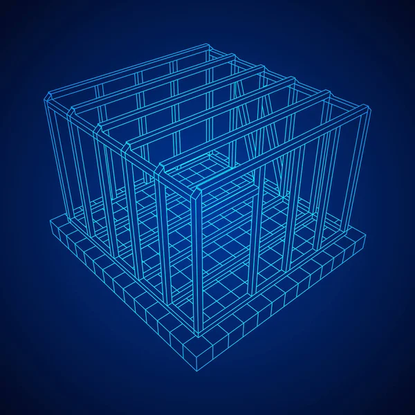 Tel çerçeve çerçeveleme evi