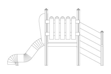 Bahçesi slayt tel kafes
