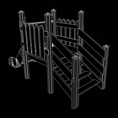 Bahçesi slayt tel kafes