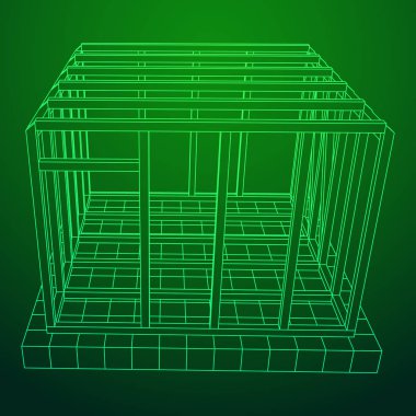 Tel çerçeve çerçeveleme evi