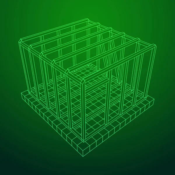 Tel çerçeve çerçeveleme evi