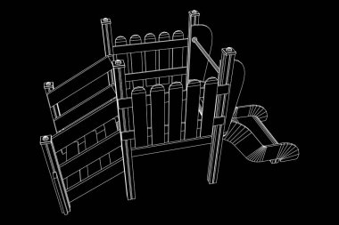 Bahçesi slayt tel kafes