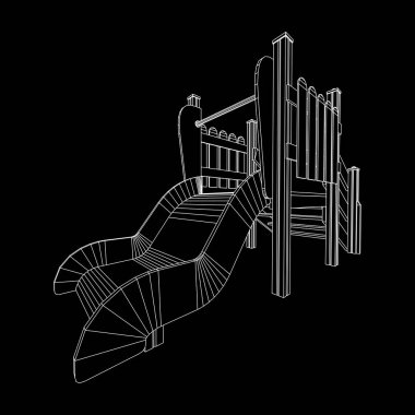 Bahçesi slayt tel kafes