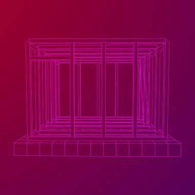 Tel çerçeve çerçeveleme evi