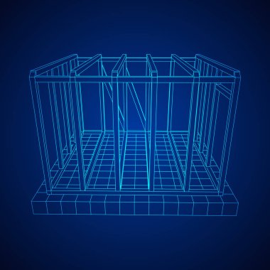 Tel çerçeve çerçeveleme evi