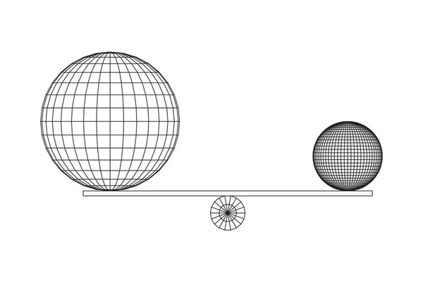 Balance à bascule simple — Image vectorielle