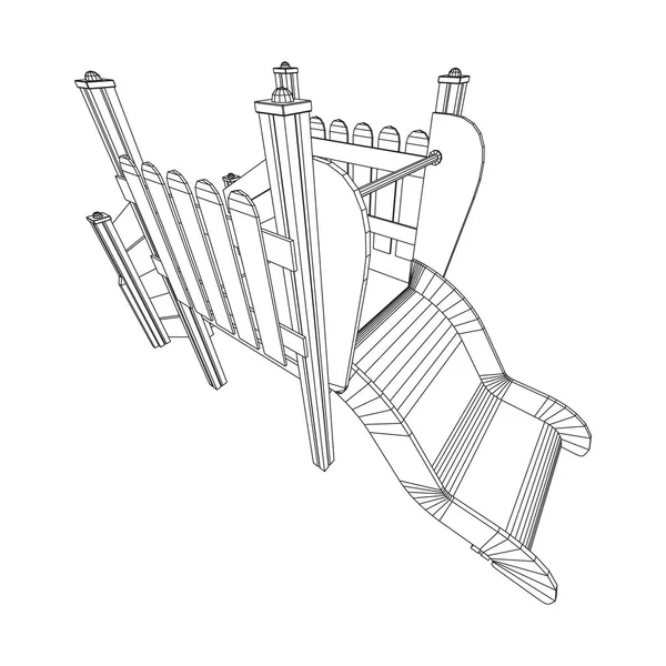 Bahçesi slayt tel kafes