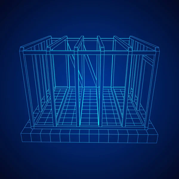 Tel çerçeve çerçeveleme evi