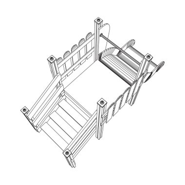 Bahçesi slayt tel kafes
