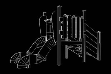 Bahçesi slayt tel kafes