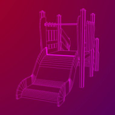 Bahçesi slayt tel kafes