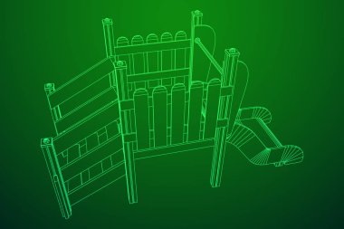 Bahçesi slayt tel kafes