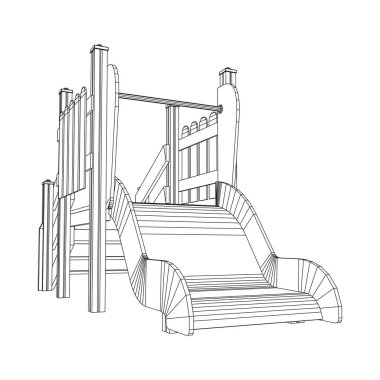 Bahçesi slayt tel kafes