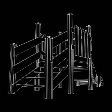 Bahçesi slayt tel kafes