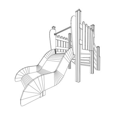 Bahçesi slayt tel kafes