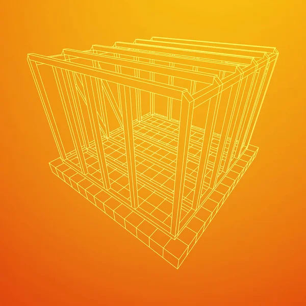 Tel çerçeve çerçeveleme evi