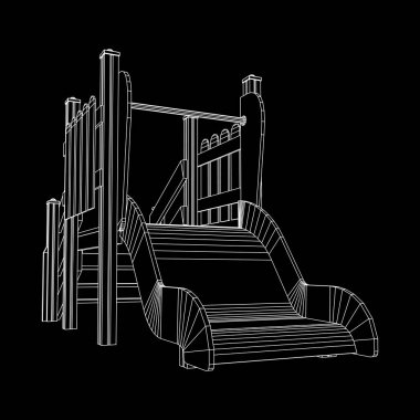 Bahçesi slayt tel kafes