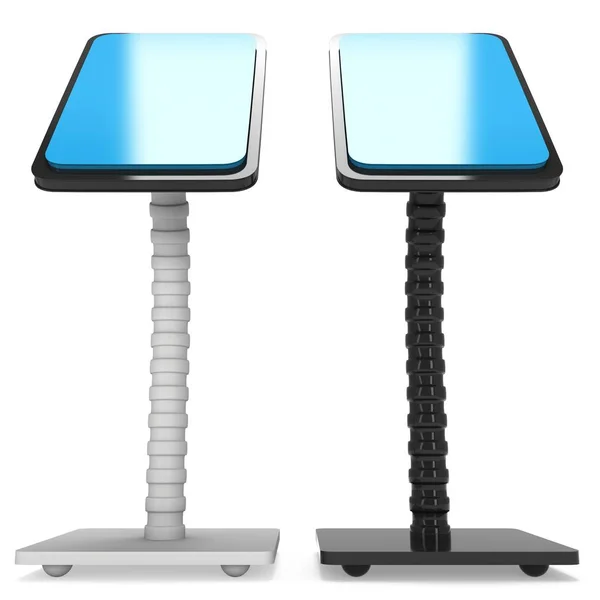 Messestand lcd screen stand. — Stockfoto