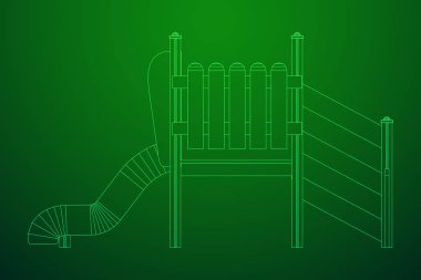 Bahçesi slayt tel kafes